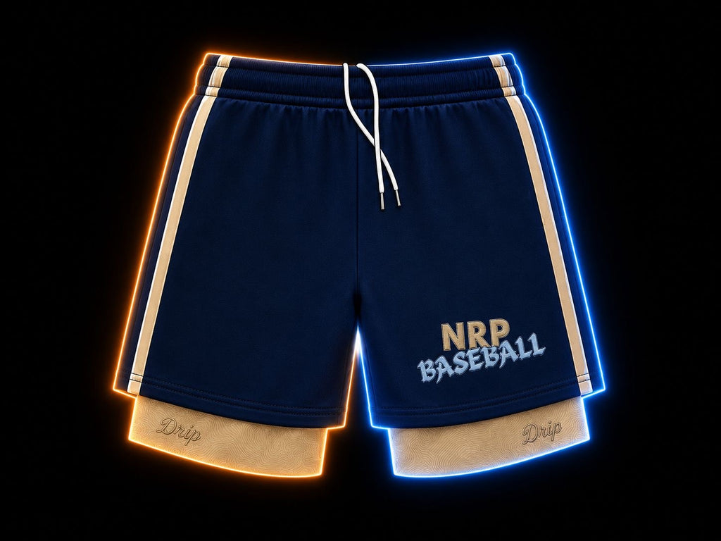 Navy League Compression Shorts