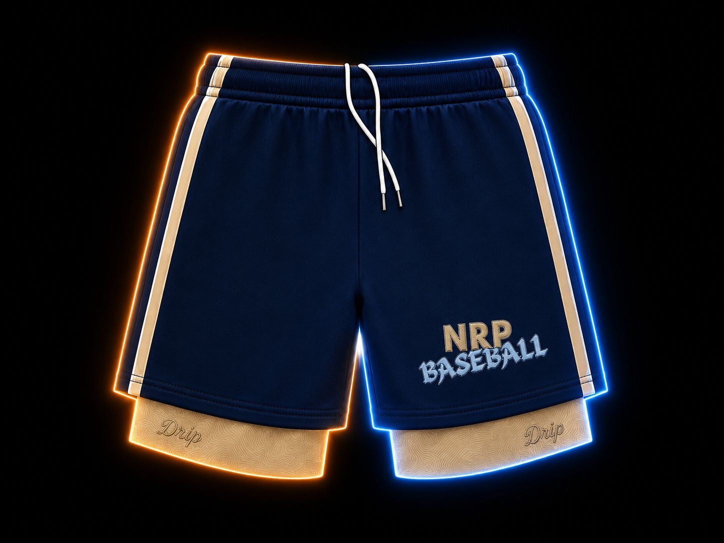 Navy League Compression Shorts