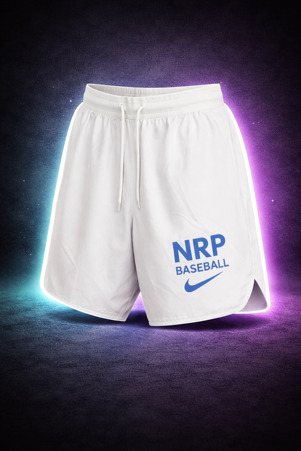 White NRP Baseball Shorts