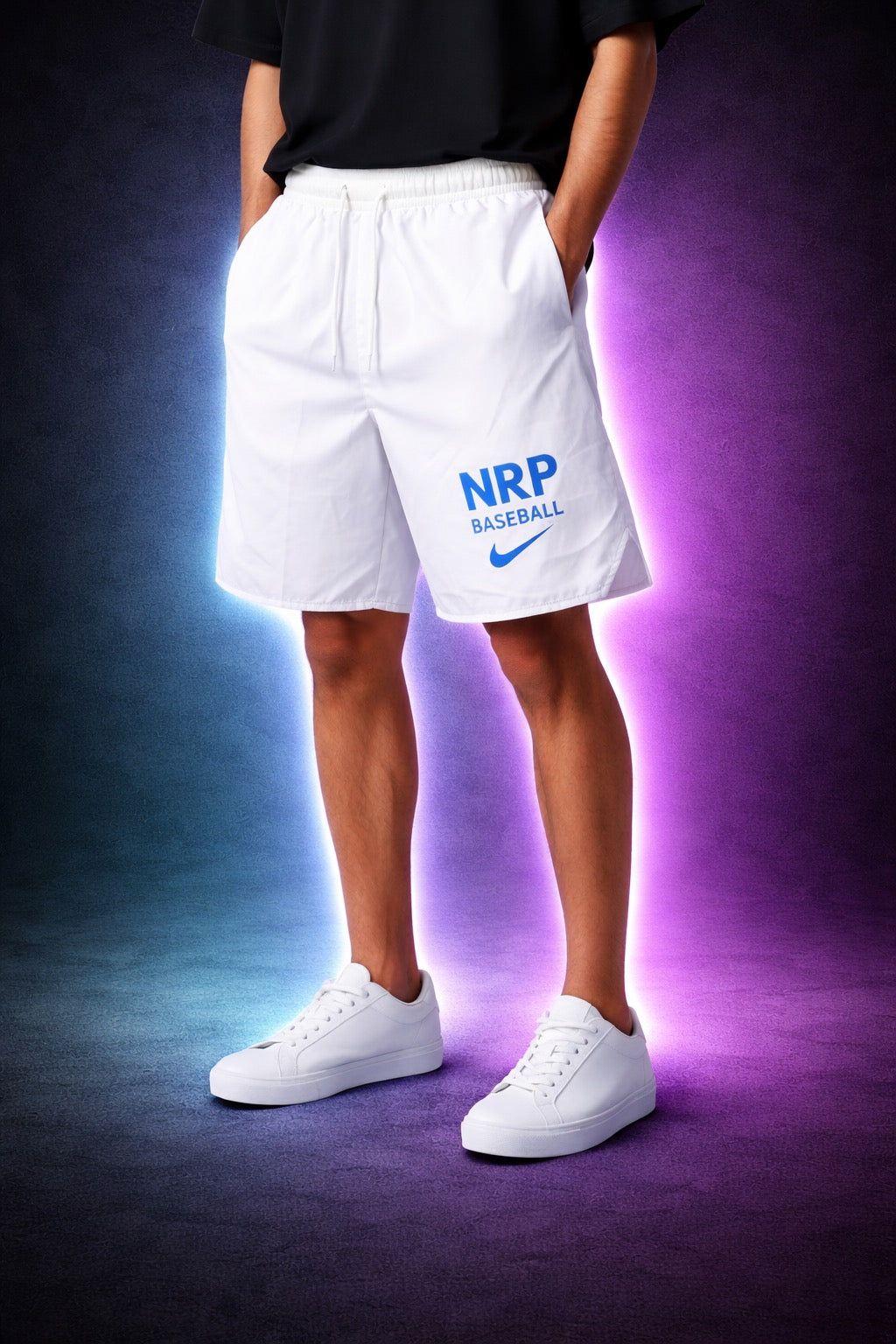 White NRP Baseball Shorts